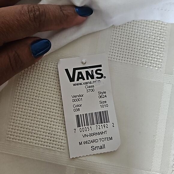 Vans Men's Classic M Wizard Totem 1966 Cotton T-shirts Small White - Picture 8 of 16